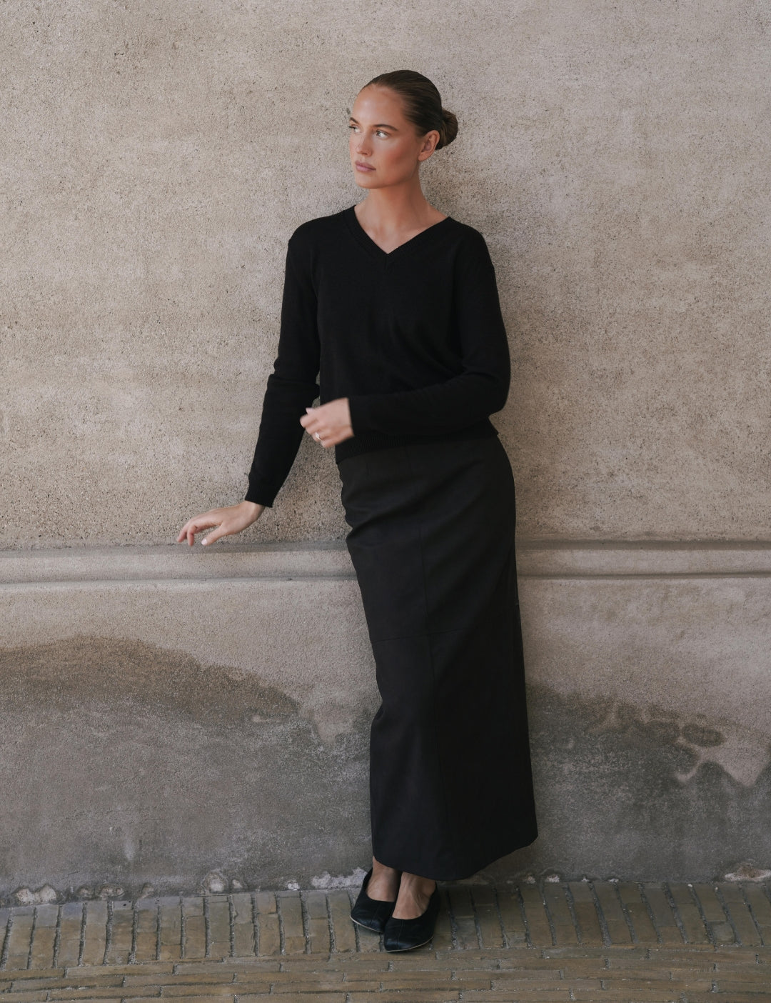 Ola v-neck - Espresso
