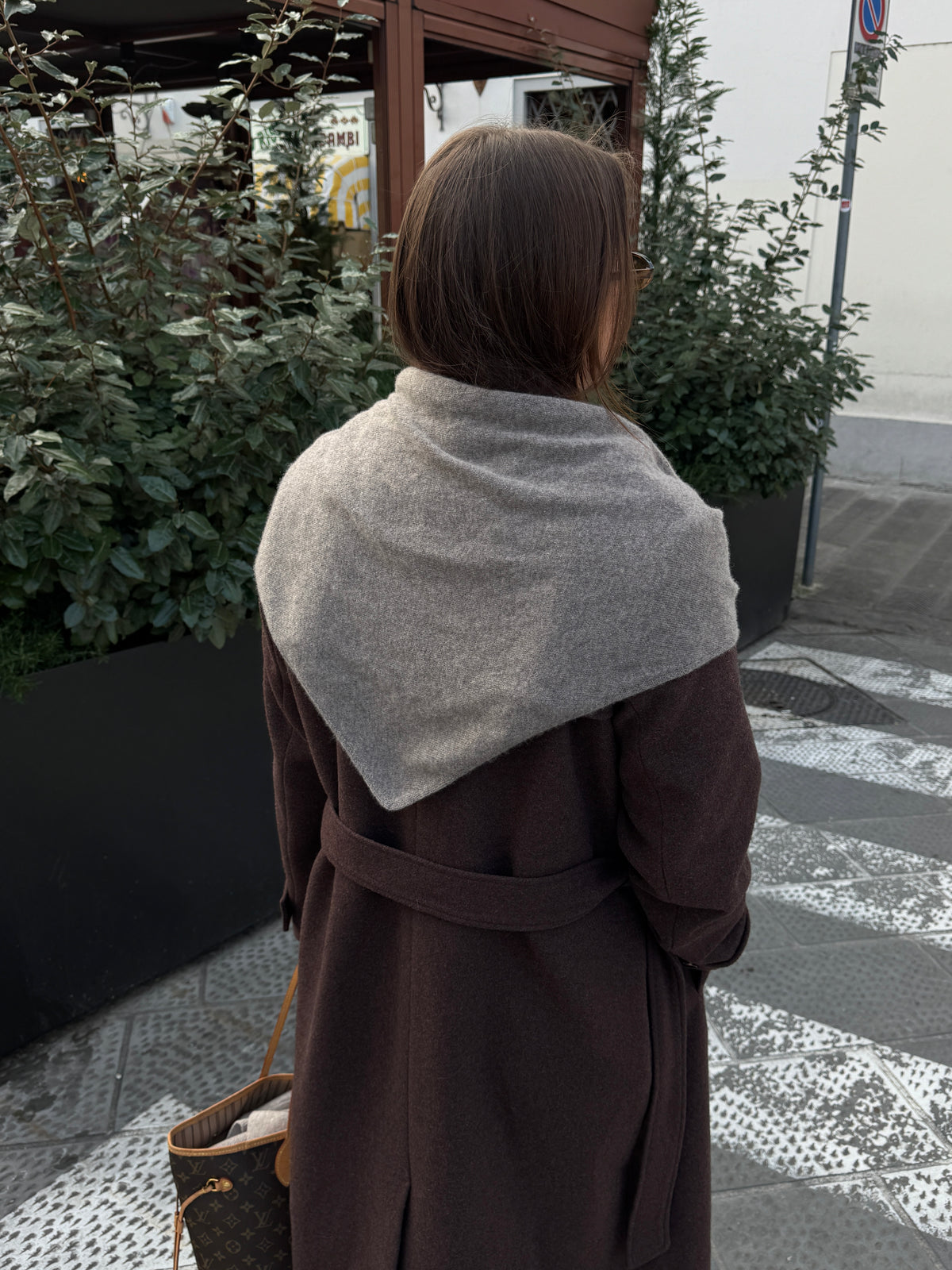 Como cashmere scarf - Greige