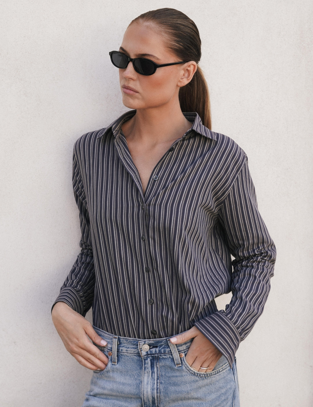Selva shirt - Pebble Stripe