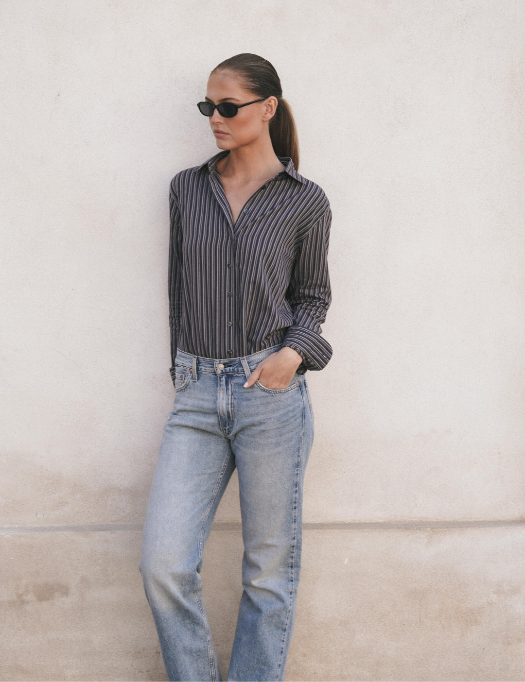 Selva shirt - Pebble Stripe