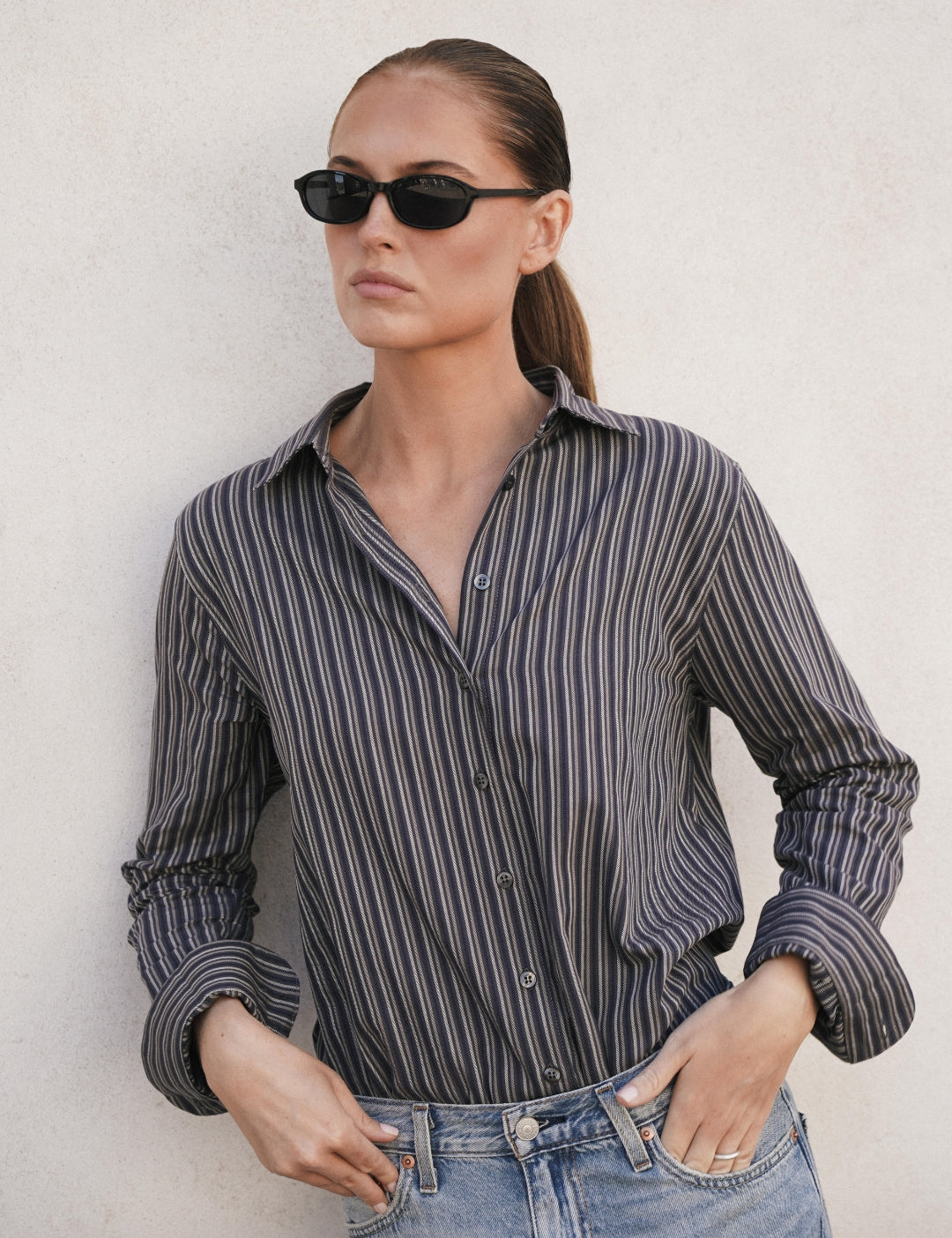 Selva shirt - Pebble Stripe