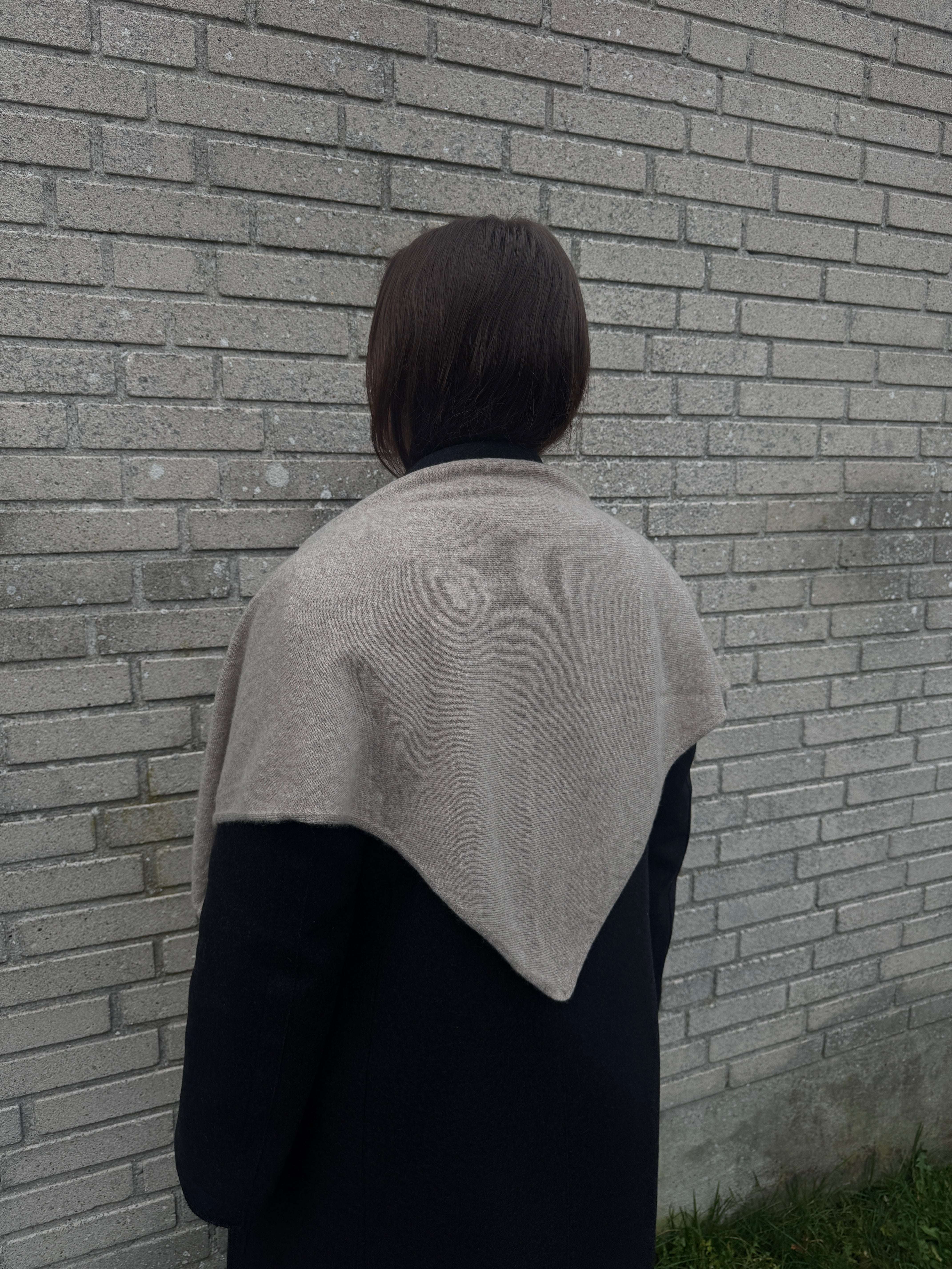 Como cashmere scarf - Stone