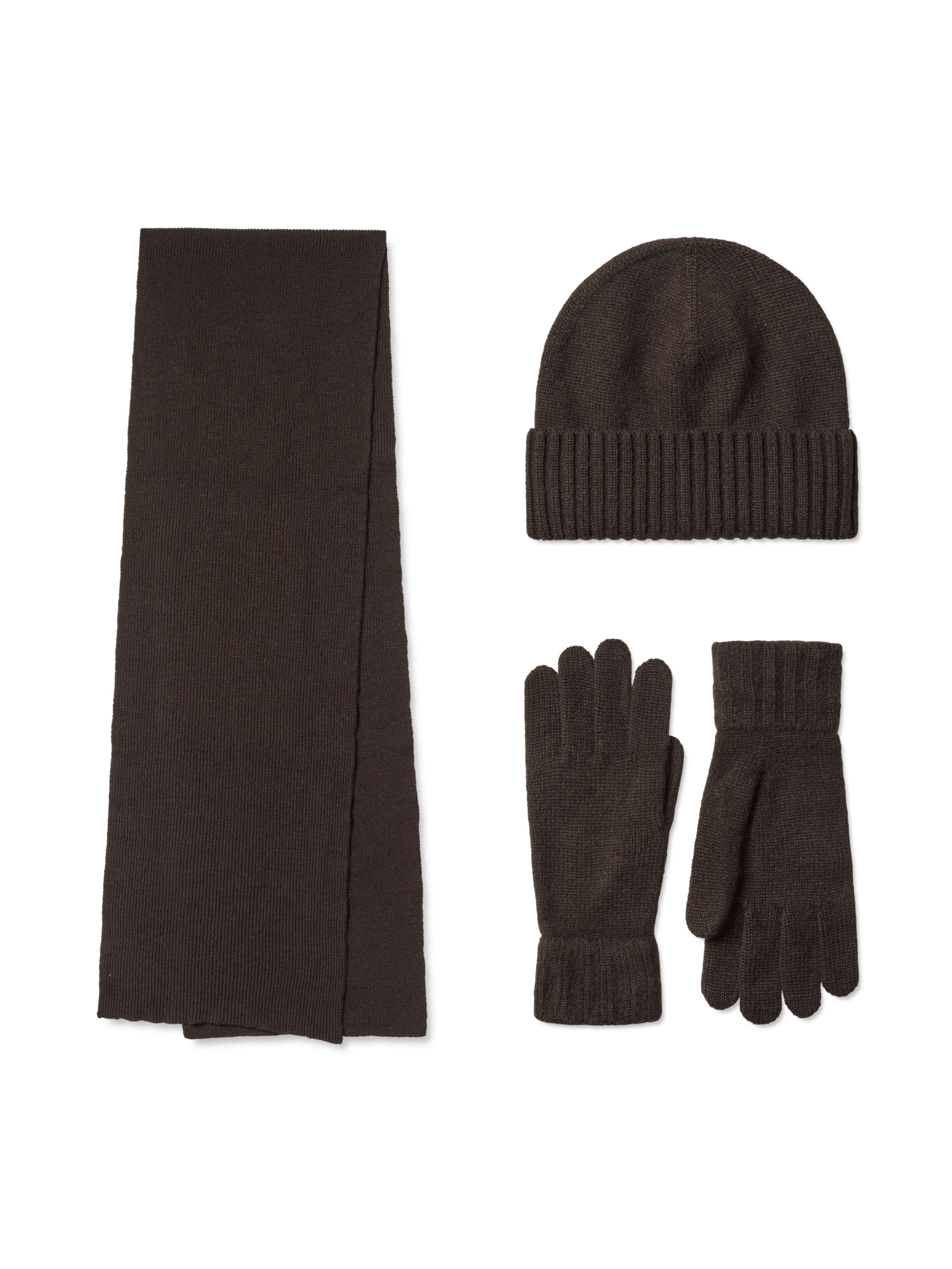 Vento cashmere scarf - Espresso