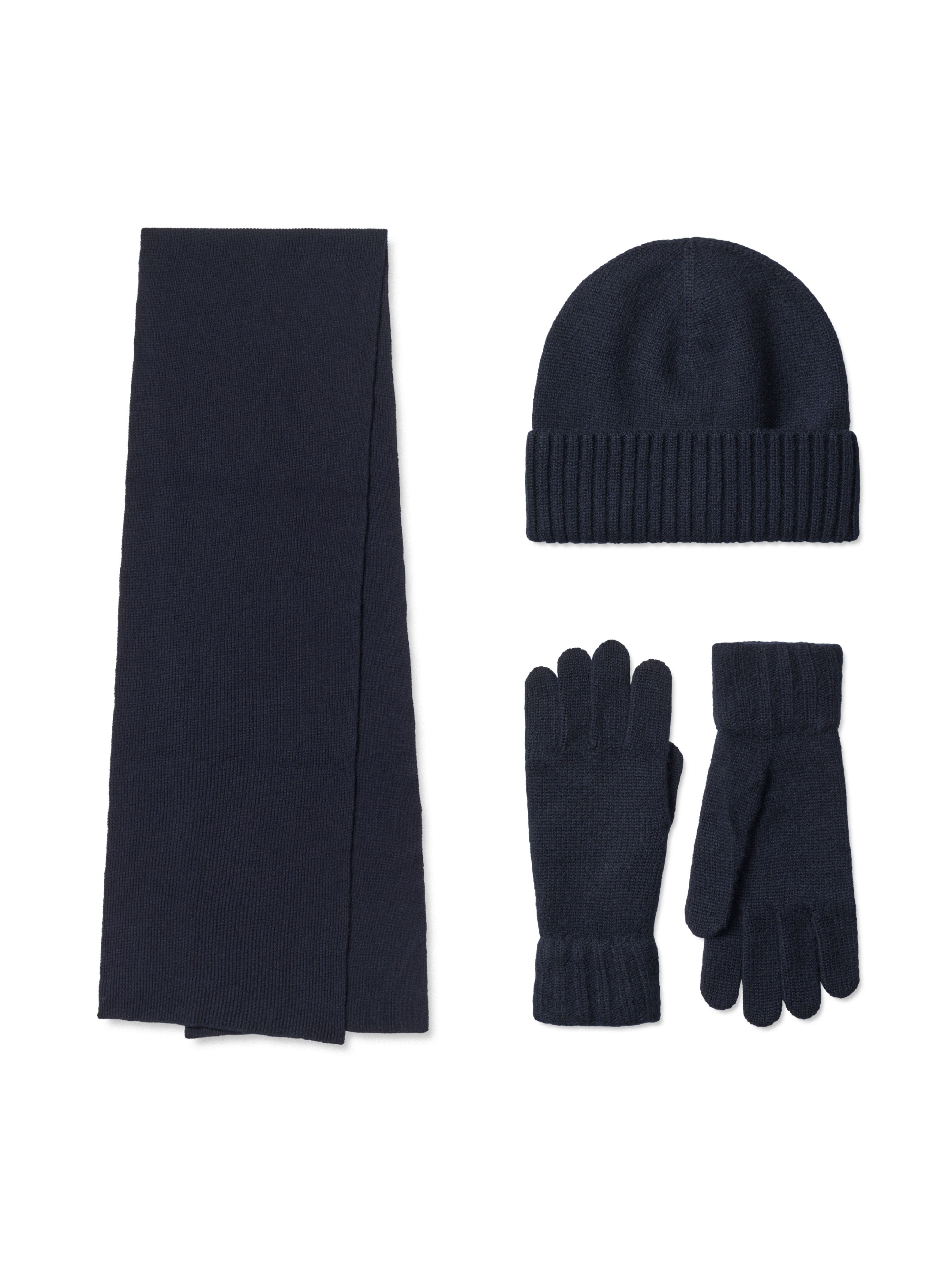 Vento cashmere scarf - Navy