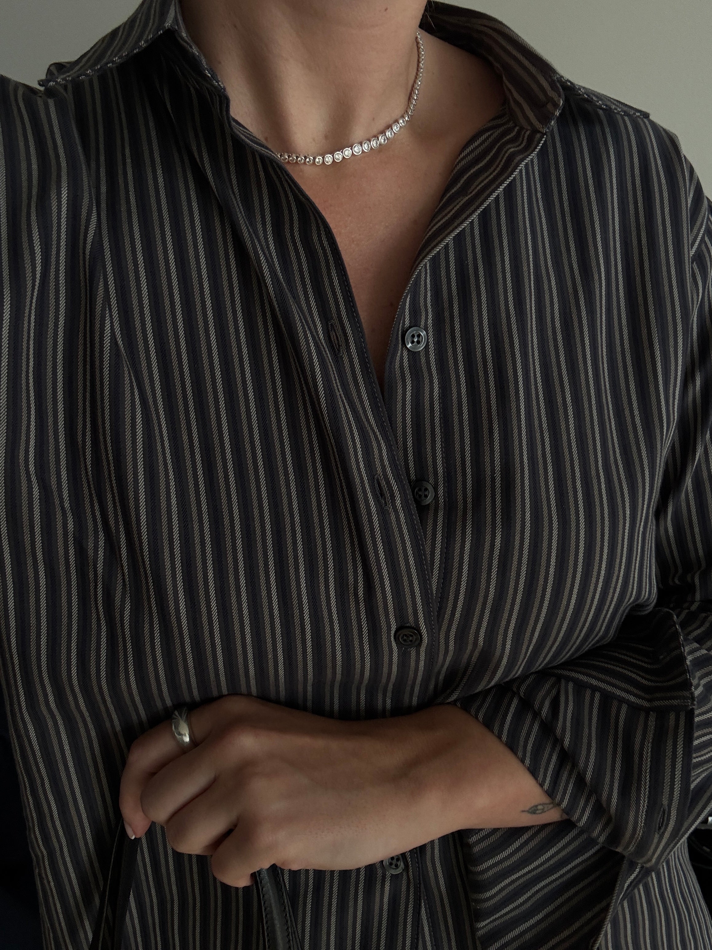 Selva shirt, pebble stripe