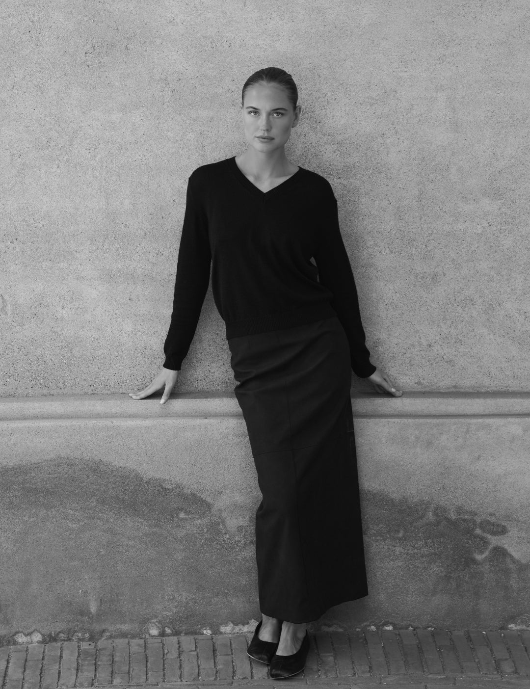 Ola v-neck - Espresso