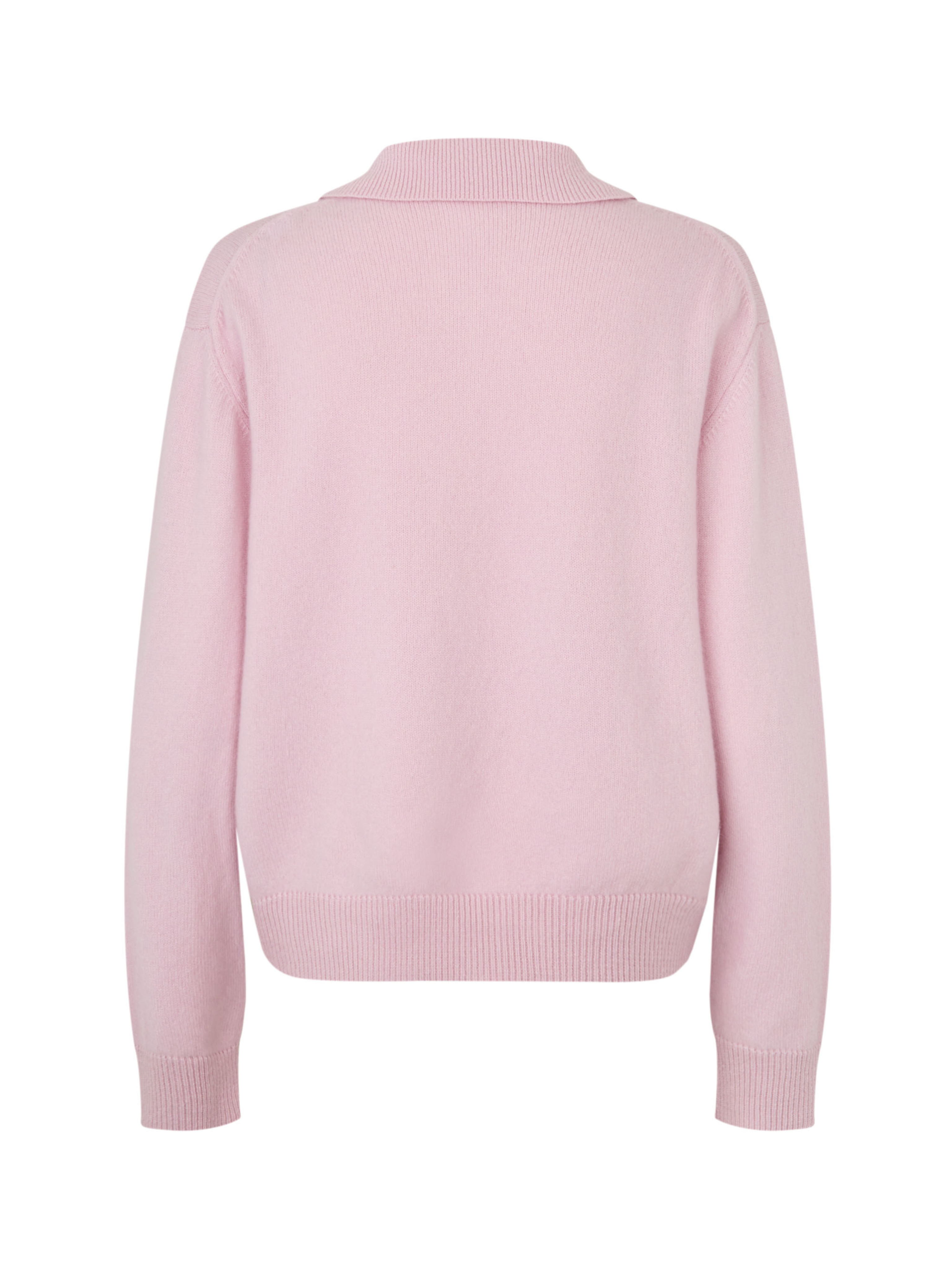 Lea merino polo - Soft pink