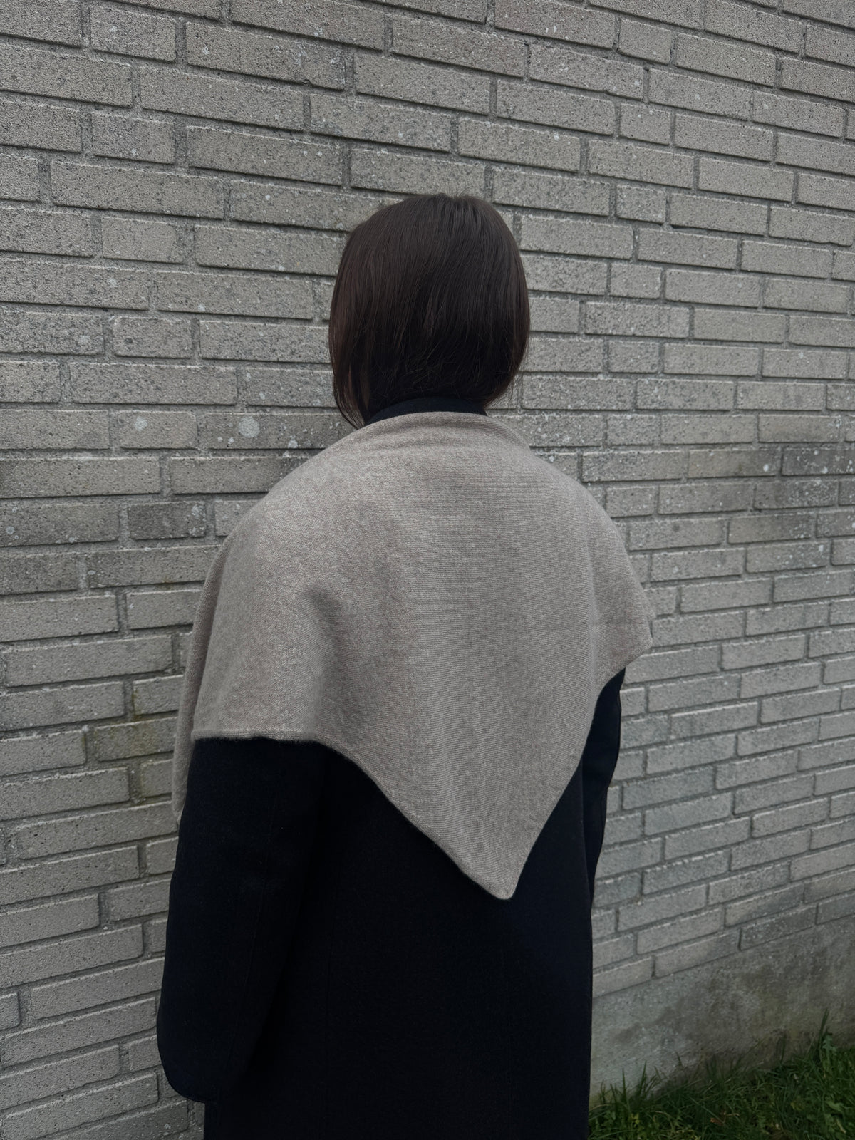 Como cashmere scarf - Stone