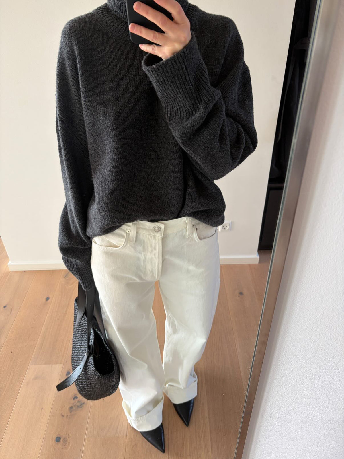 Neve wool sweater - Charcoal