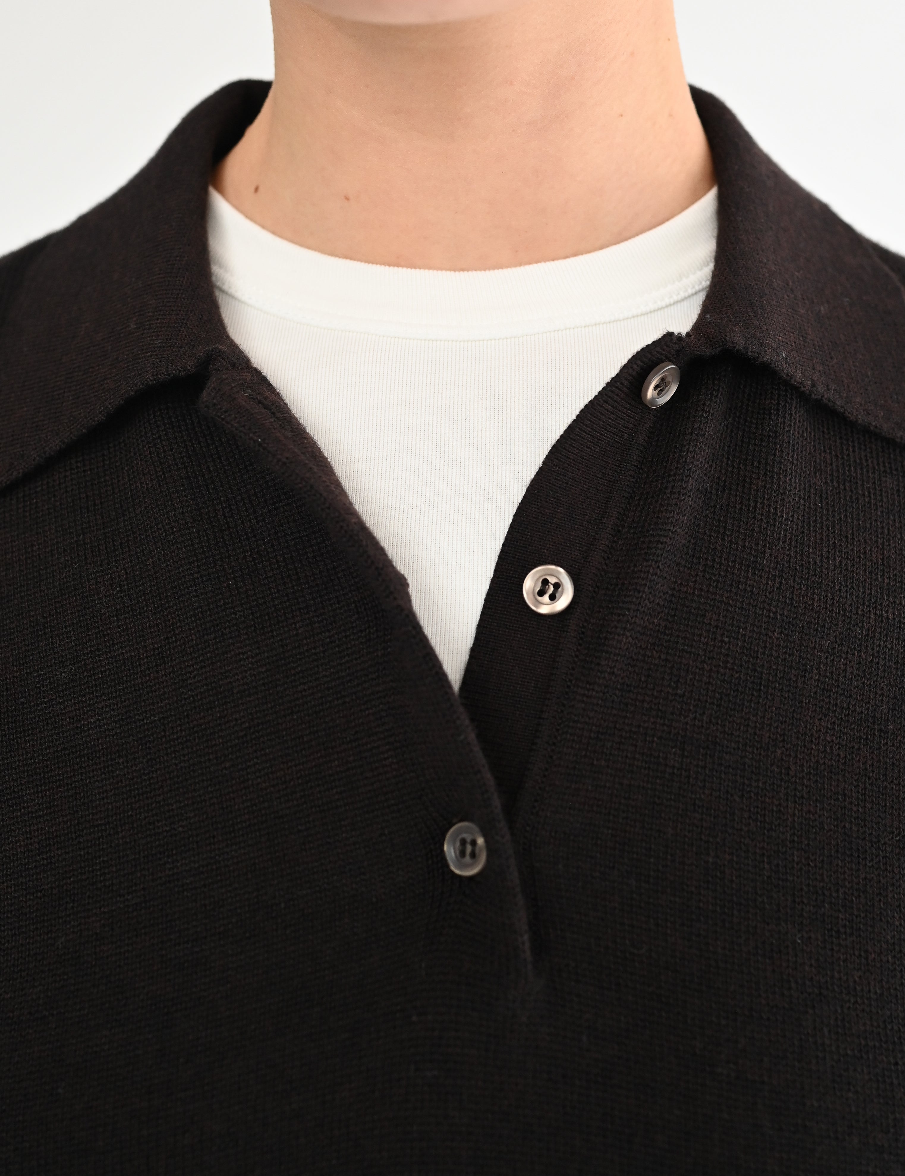 Luce polo tee - Espresso