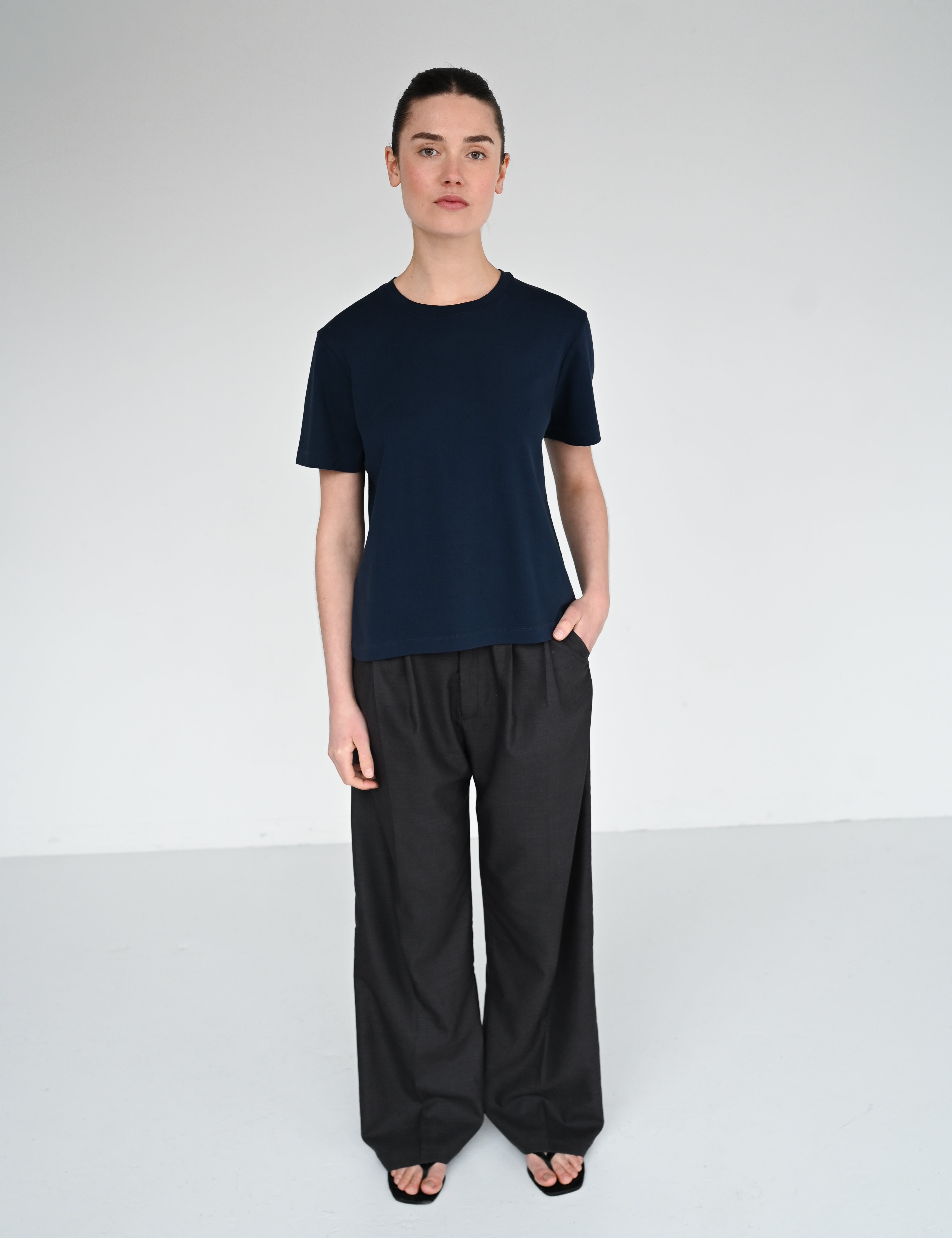 Base loose tee - Navy