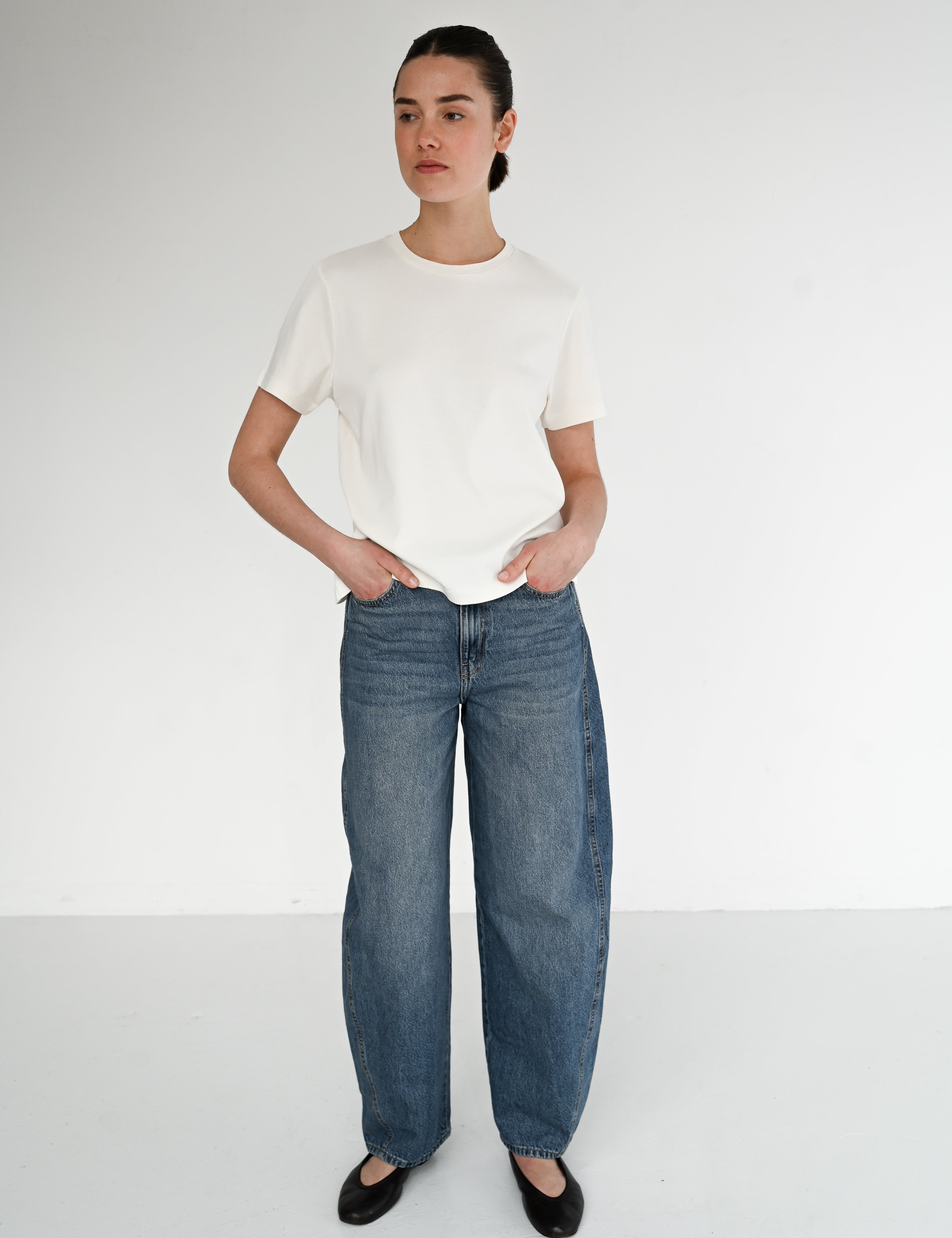 Base loose tee - Milk