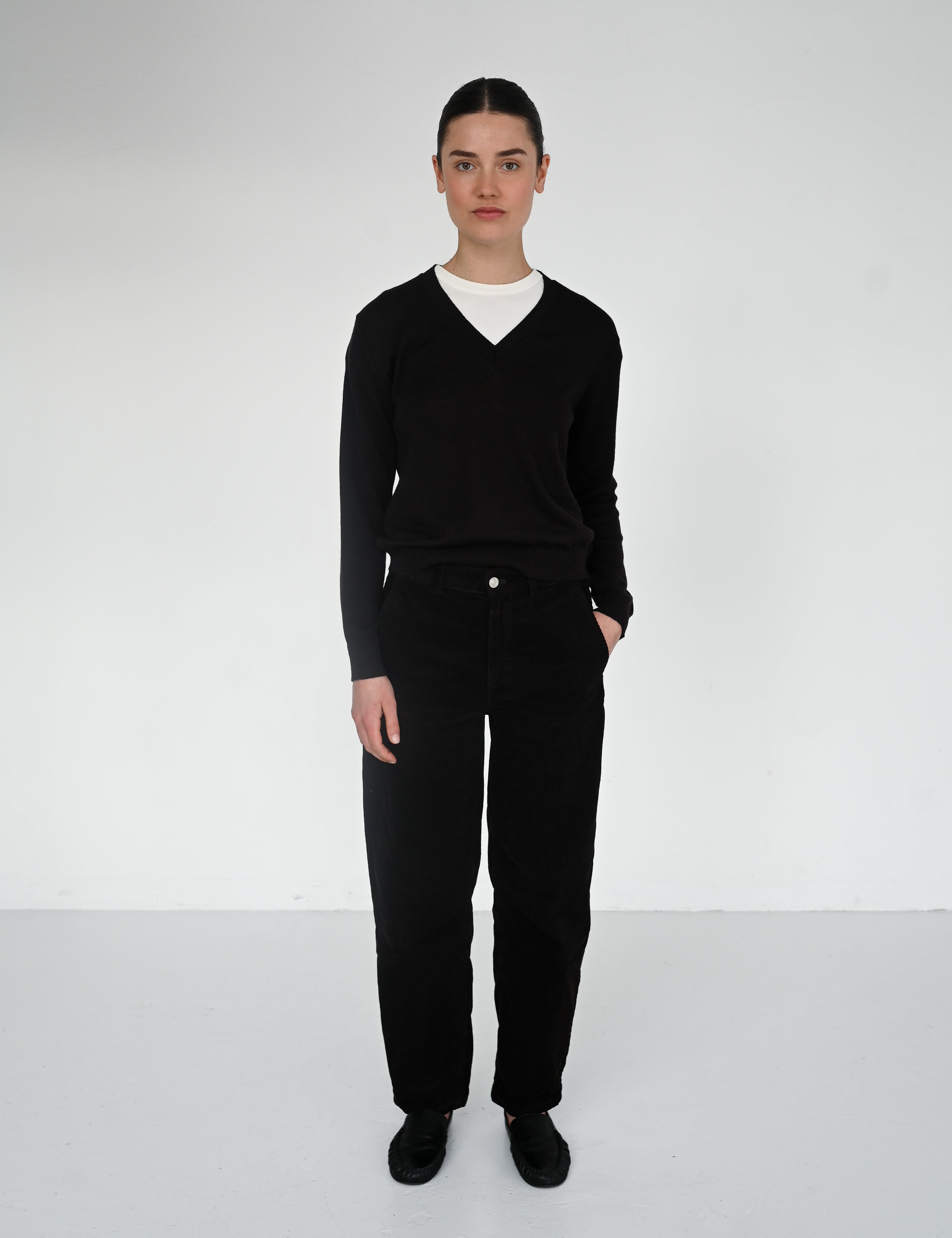 Ola v-neck - Espresso