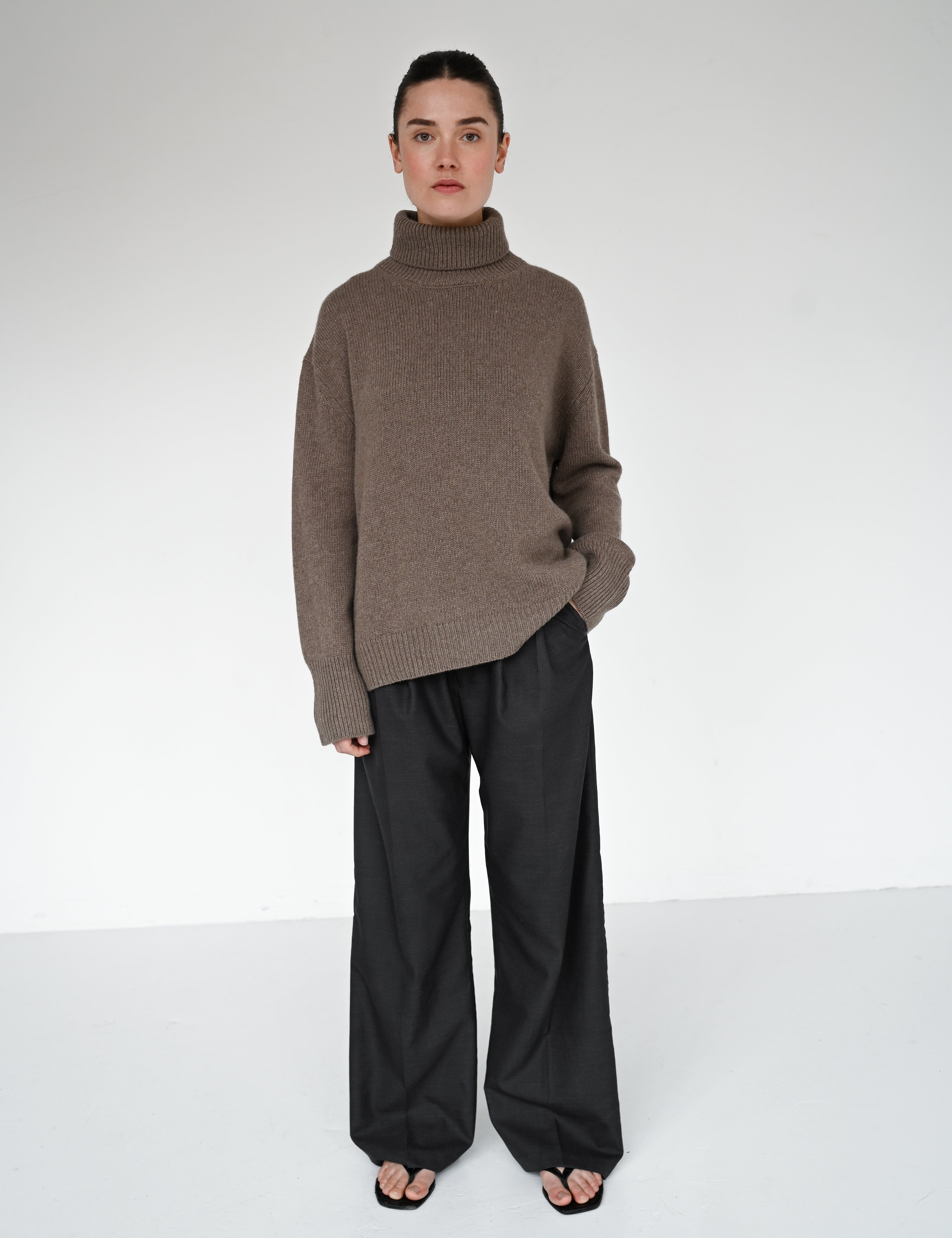 Neve wool sweater - Brown