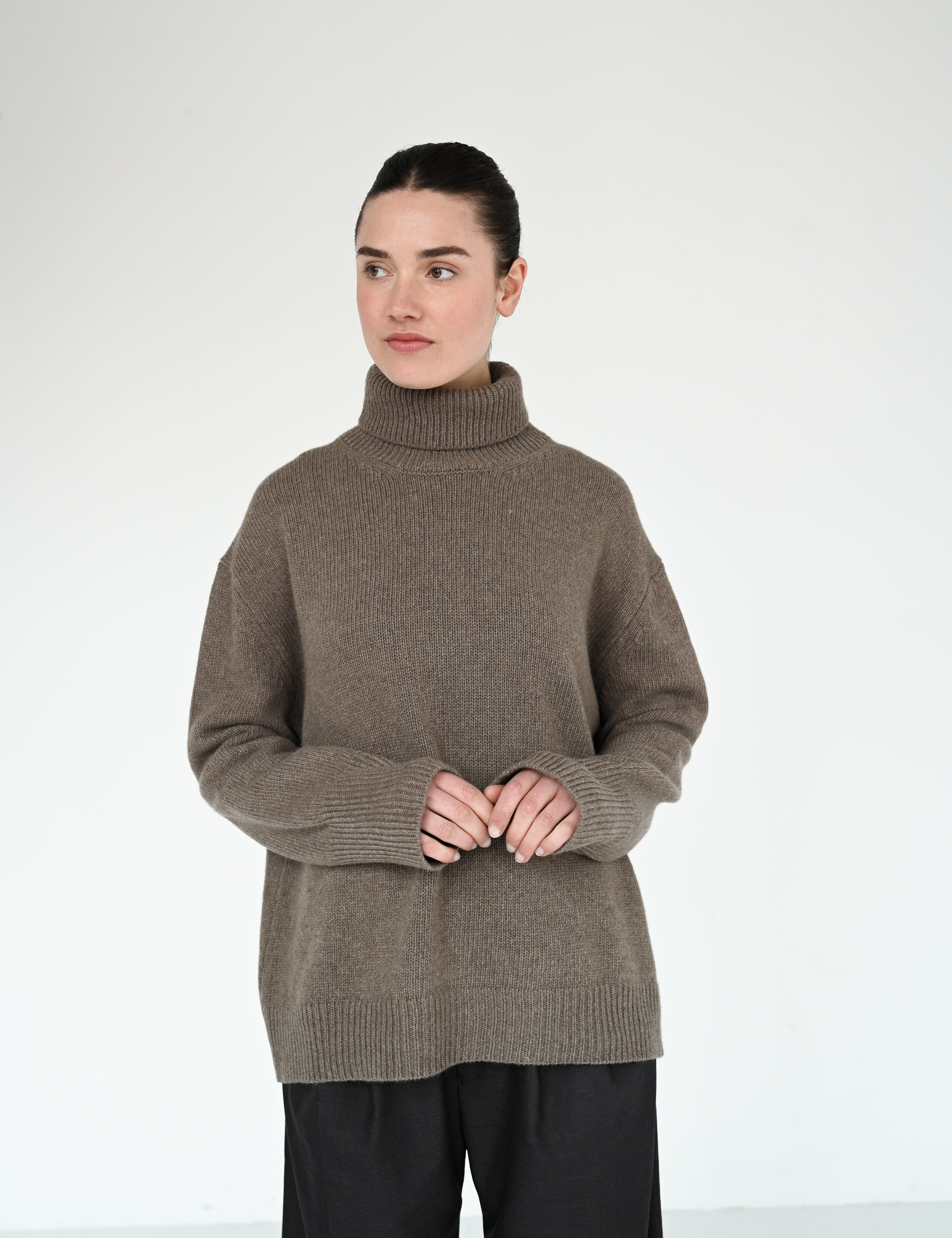 Neve wool sweater - Brown