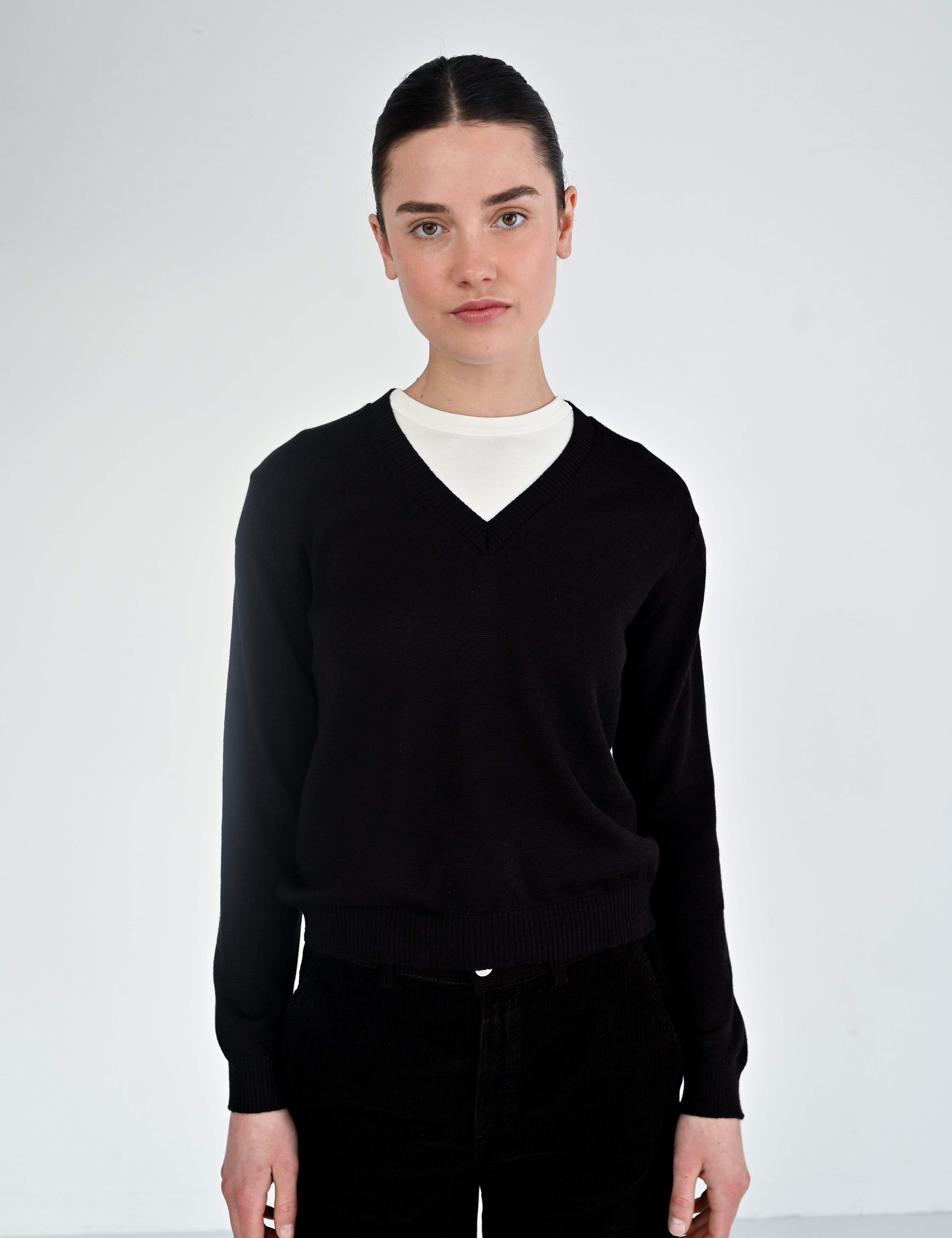 Ola v-neck - Espresso