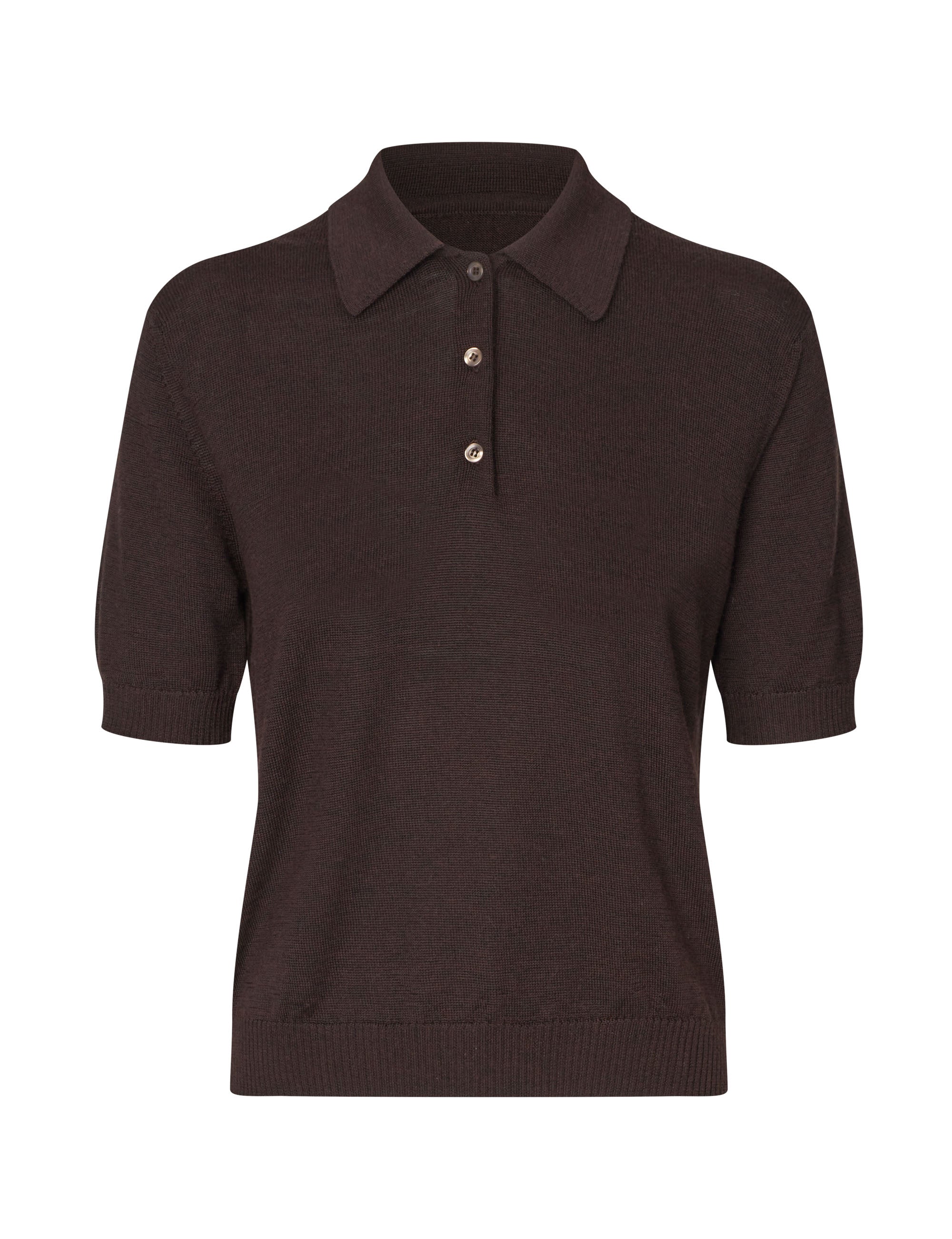 Luce polo tee - Espresso