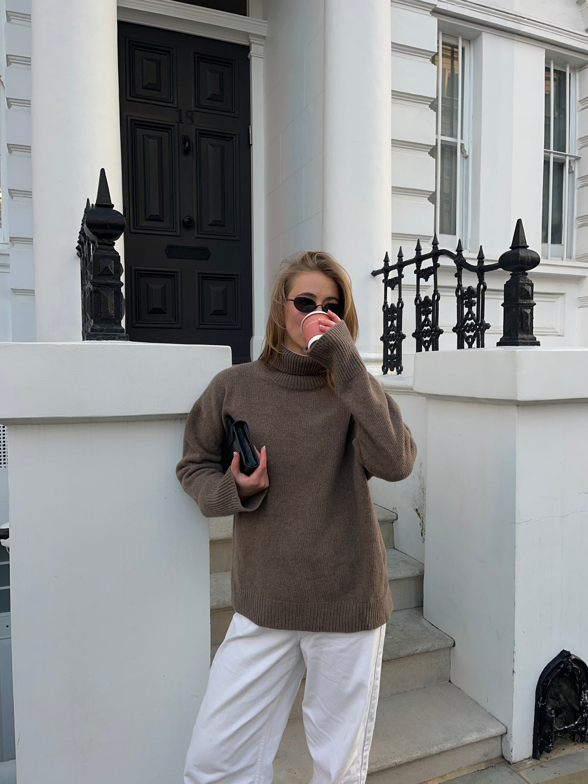 Neve wool sweater - Brown