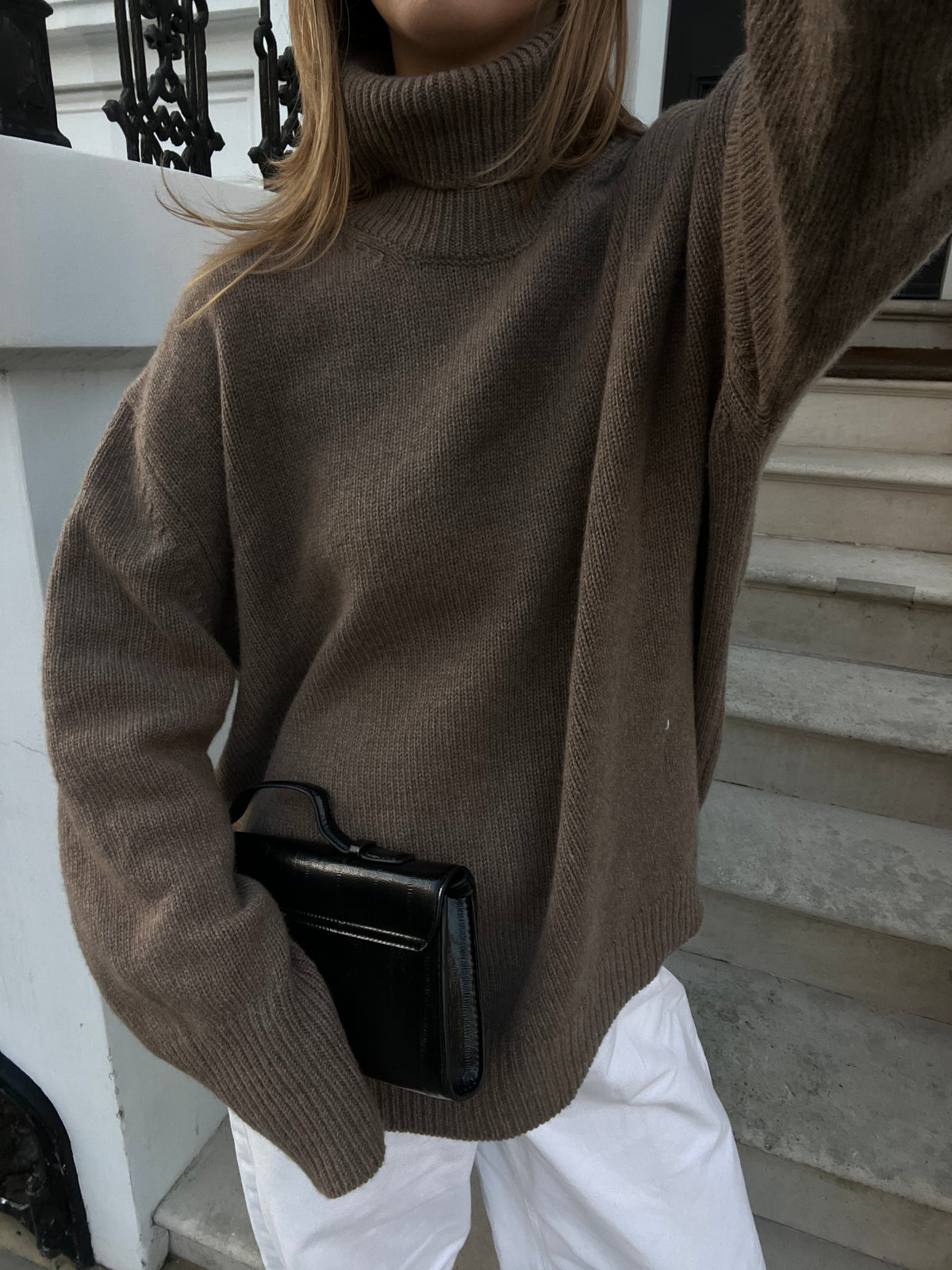 Neve wool sweater - Brown